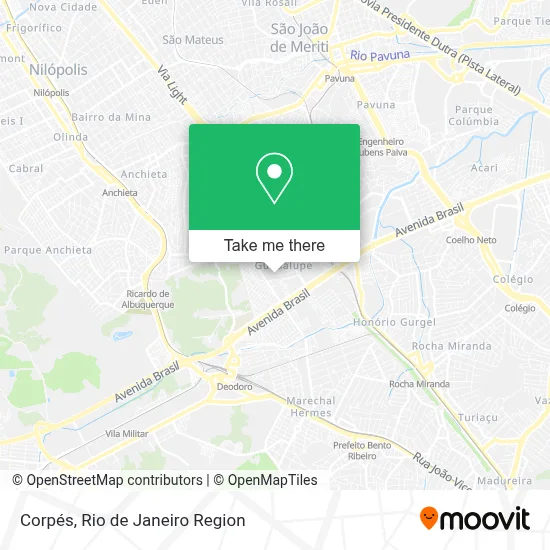Corpés map