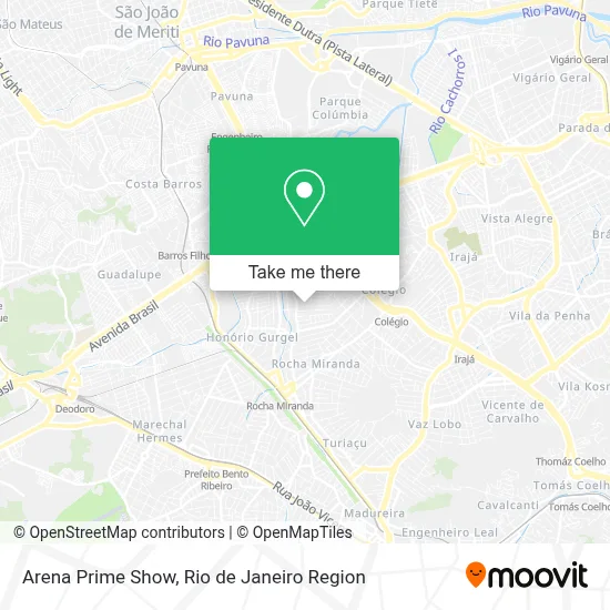 Arena Prime Show map
