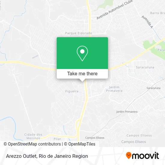 Arezzo Outlet map