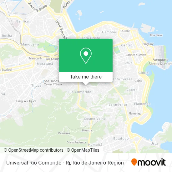 Universal Rio Comprido - Rj map