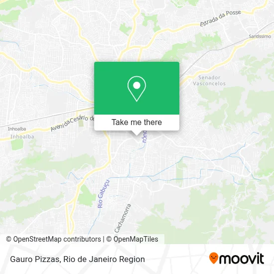 Gauro Pizzas map