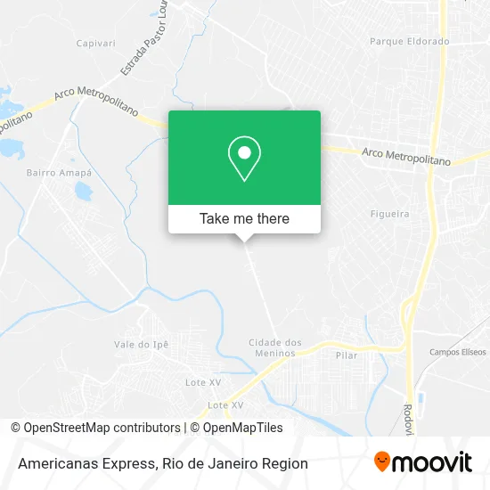 Americanas Express map