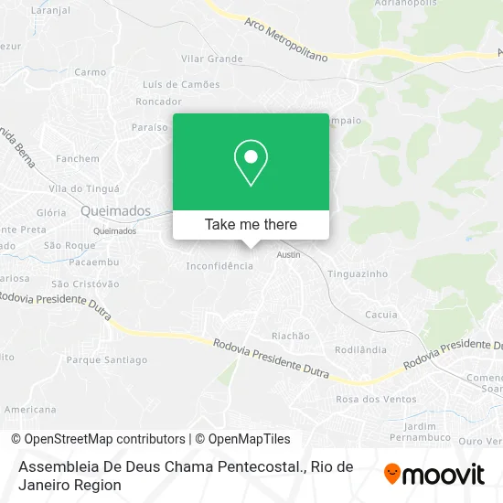 Assembleia De Deus Chama Pentecostal. map