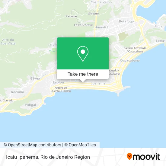 Icaiu Ipanema map