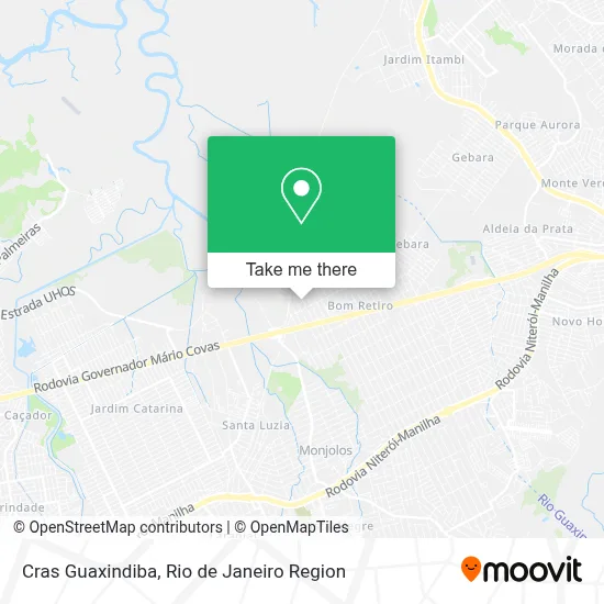Cras Guaxindiba map