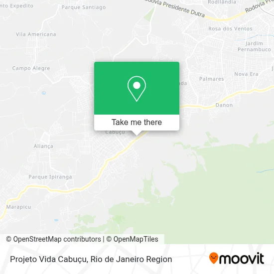 Projeto Vida Cabuçu map