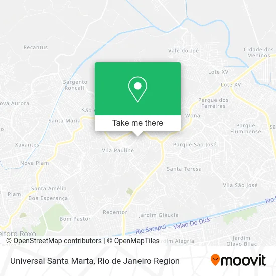 Universal Santa Marta map