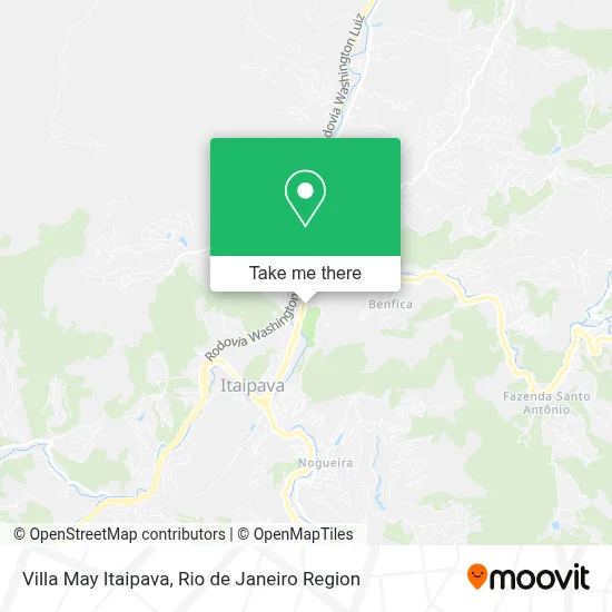 Villa May Itaipava map