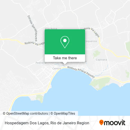 Hospedagem Dos Lagos map