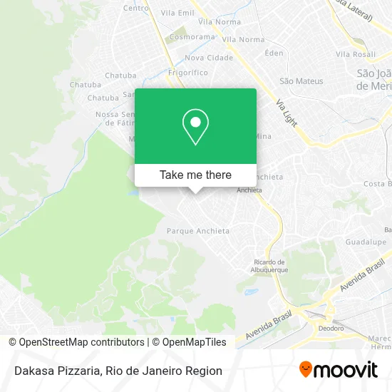 Dakasa Pizzaria map