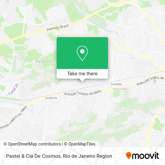 Pastel & Cia De Cosmos map