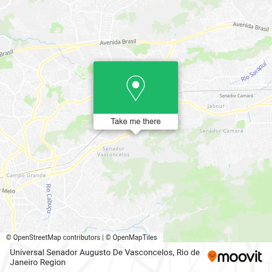 Universal Senador Augusto De Vasconcelos map