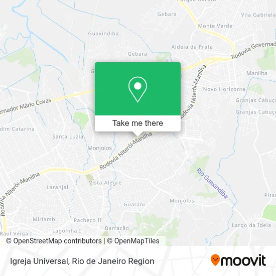 Igreja Universal map