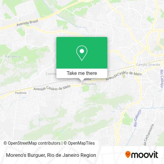 Moreno's Burguer map