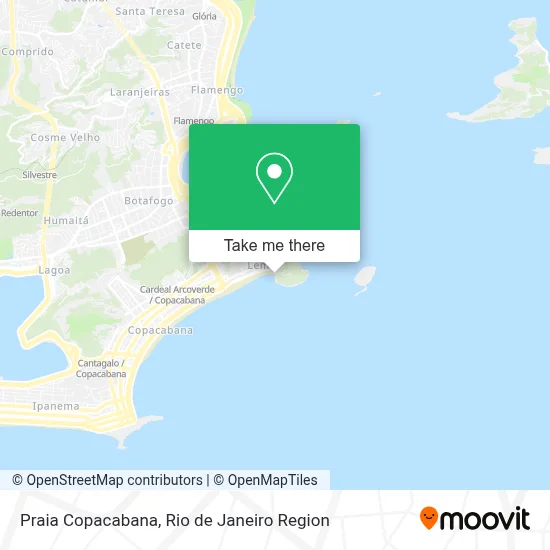 Praia Copacabana map