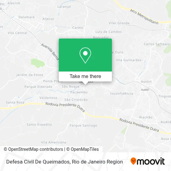 Defesa Civil De Queimados map