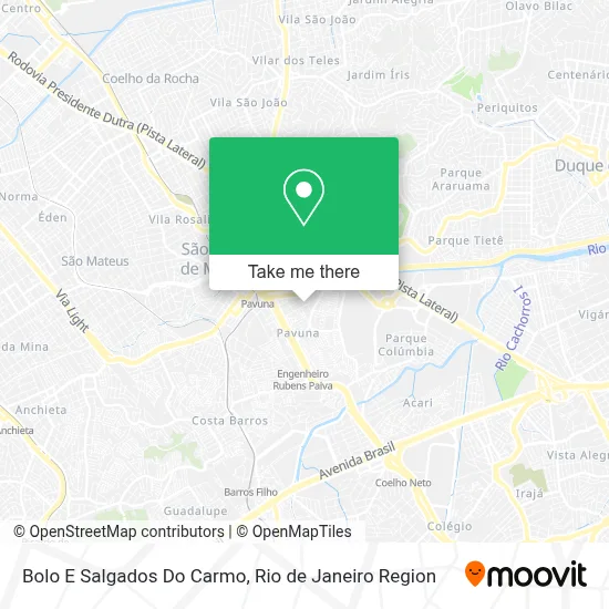 Bolo E Salgados Do Carmo map