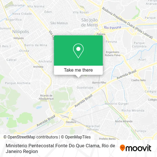 Ministerio Pentecostal Fonte Do Que Clama map