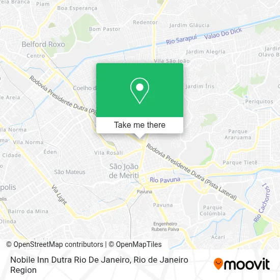 Nobile Inn Dutra Rio De Janeiro map