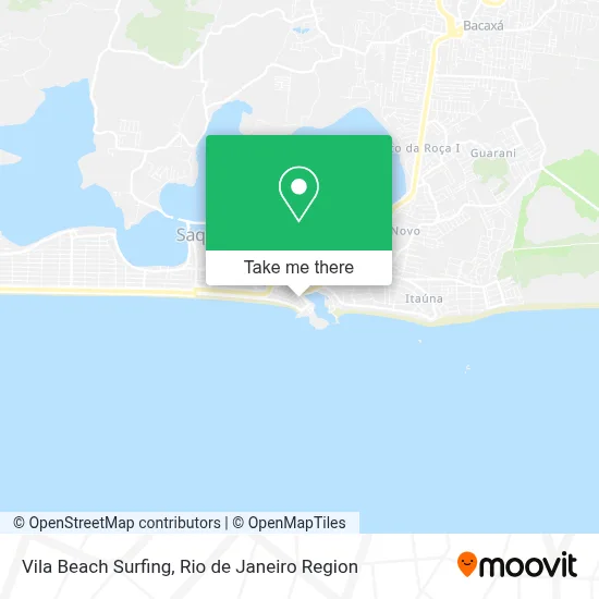 Vila Beach Surfing map