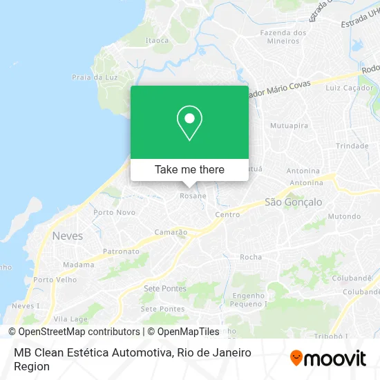 MB Clean Estética Automotiva map