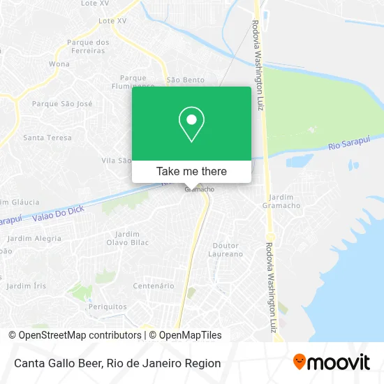 Canta Gallo Beer map