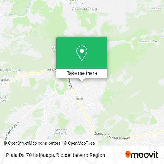 Praia Da 70 Itaipuaçu map