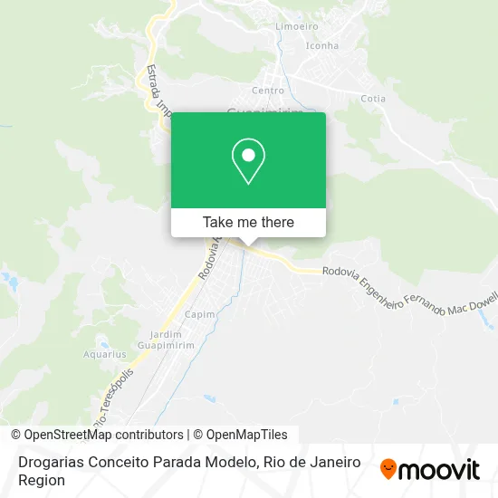 Drogarias Conceito Parada Modelo map