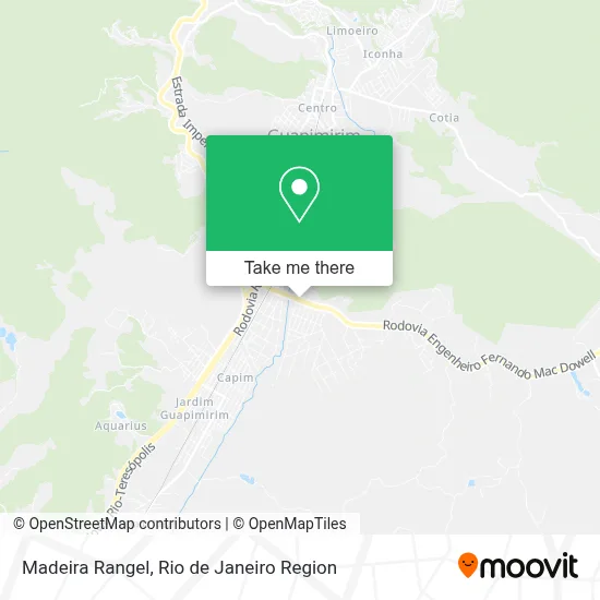 Madeira Rangel map