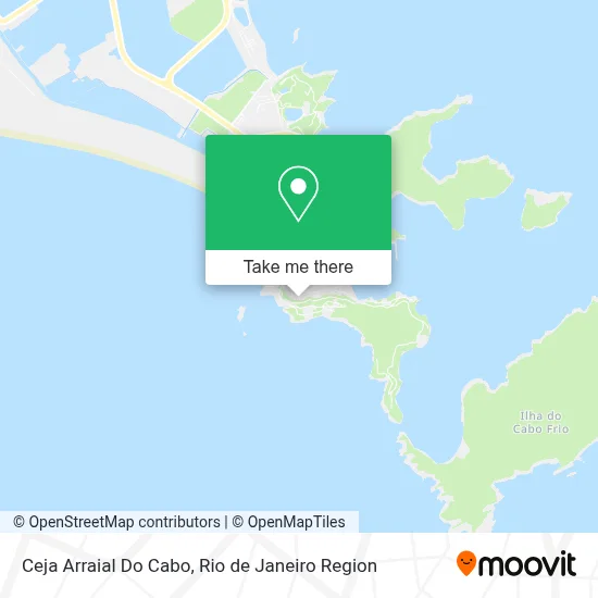 Ceja Arraial Do Cabo map