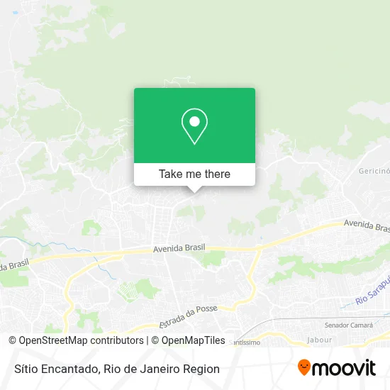 Sítio Encantado map
