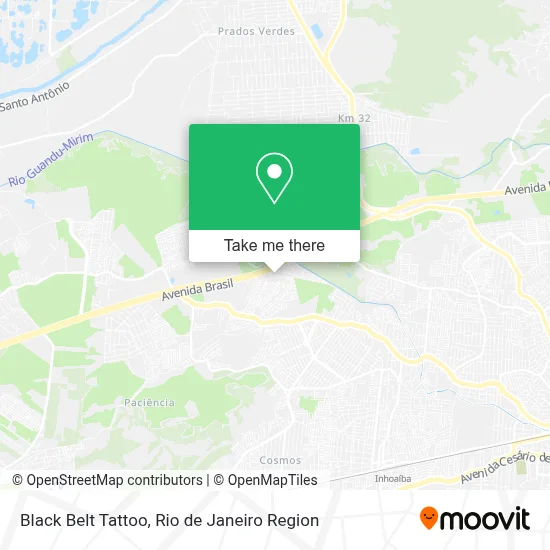 Black Belt Tattoo map