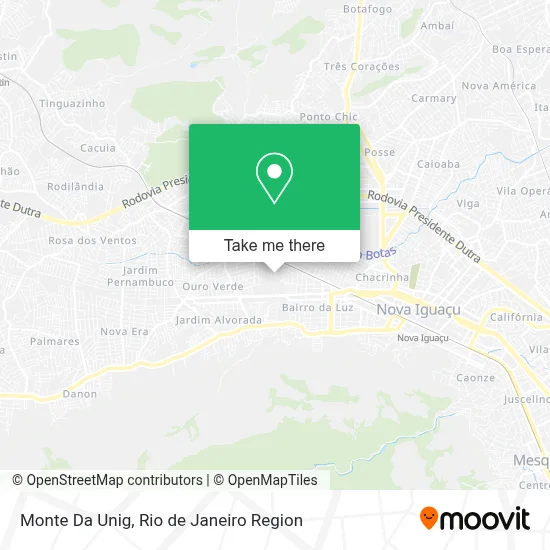 Monte Da Unig map