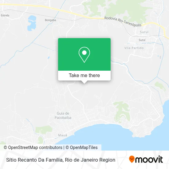 Sítio Recanto Da Família map