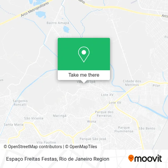 Espaço Freitas Festas map