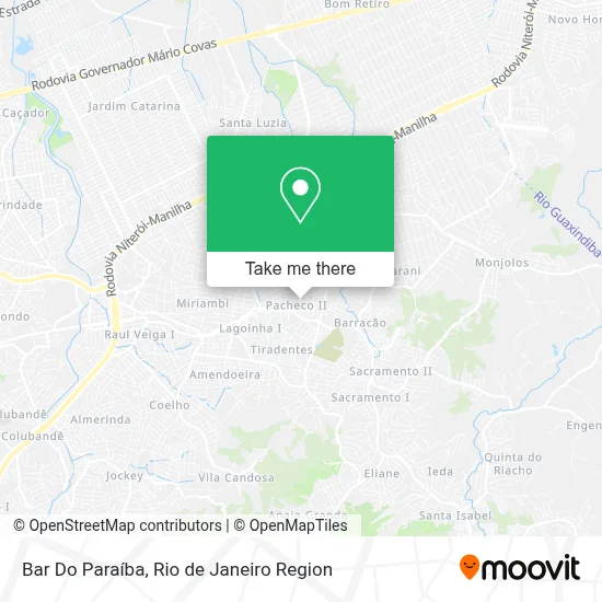 Bar Do Paraíba map