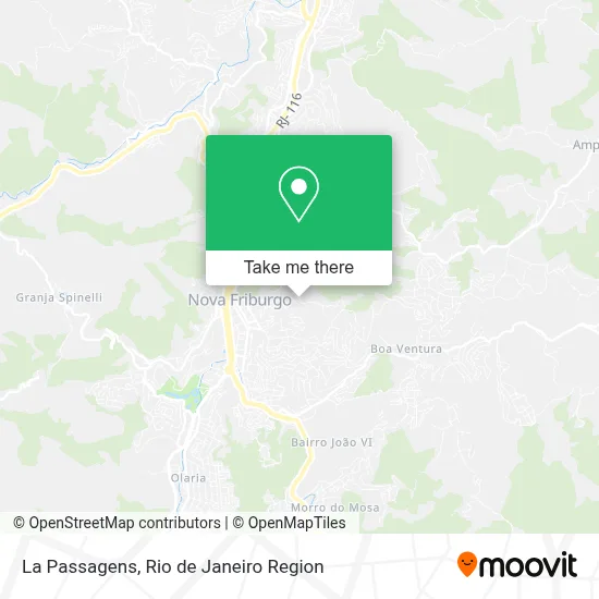 La Passagens map
