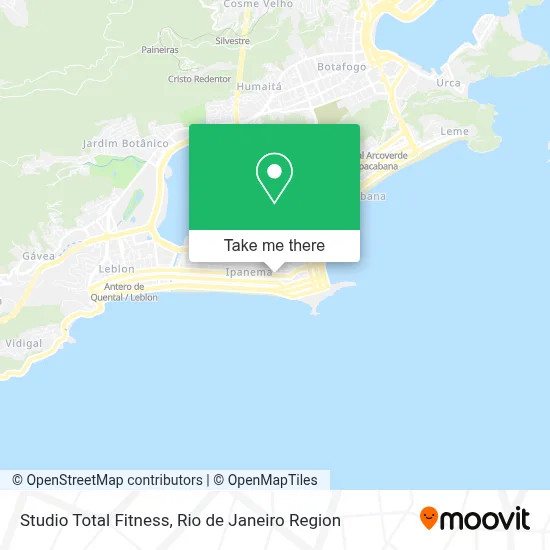 Studio Total Fitness map