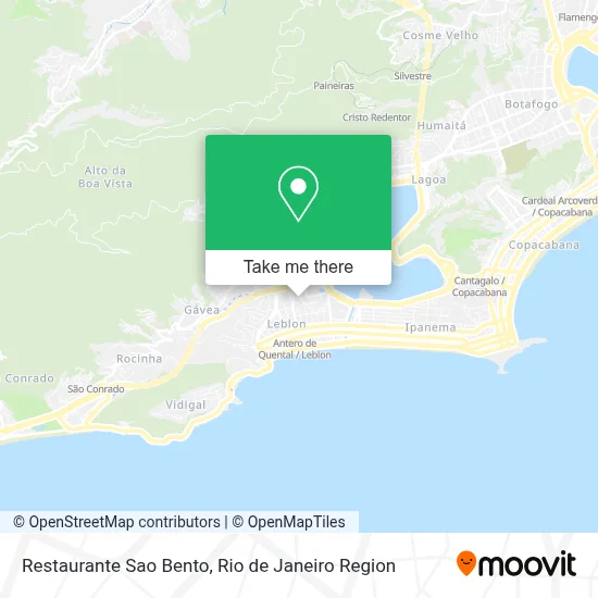 Restaurante Sao Bento map