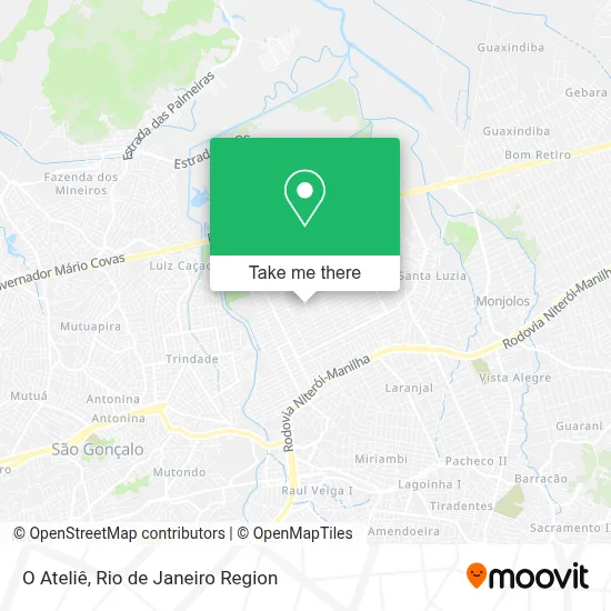 O Ateliê map