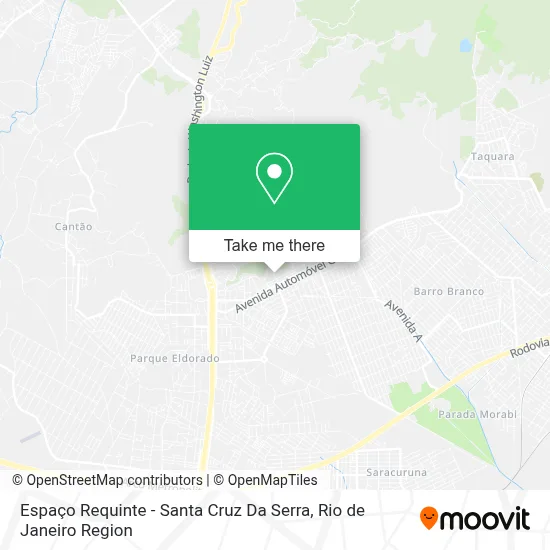 Espaço Requinte - Santa Cruz Da Serra map