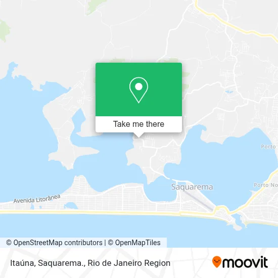 Itaúna, Saquarema. map