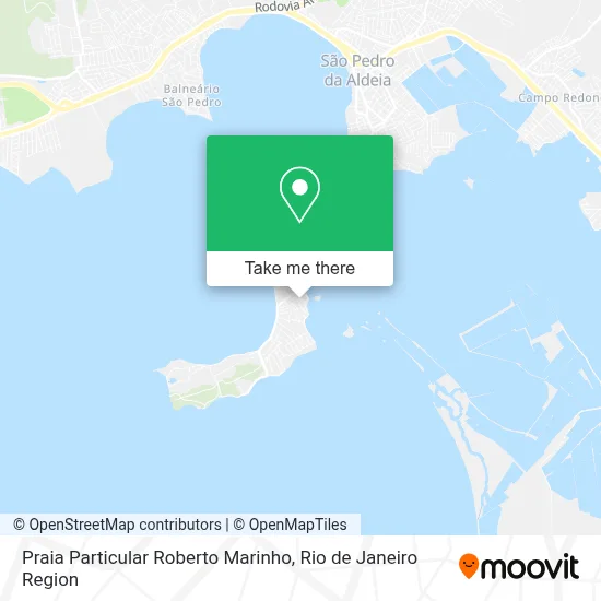 Praia Particular Roberto Marinho map