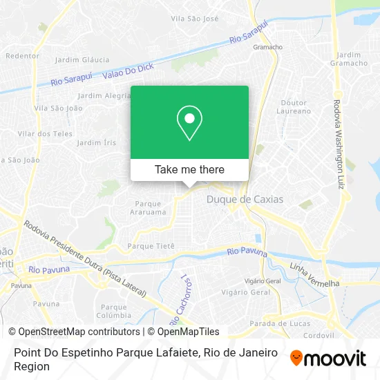Point Do Espetinho Parque Lafaiete map