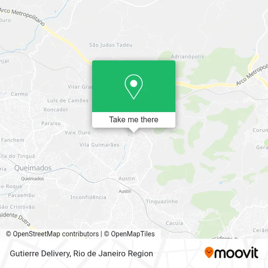 Gutierre Delivery map