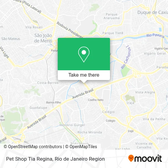 Pet Shop Tia Regina map