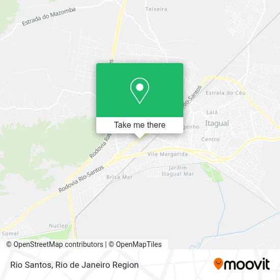 Rio Santos map