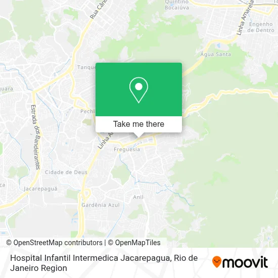 Hospital Infantil Intermedica Jacarepagua map
