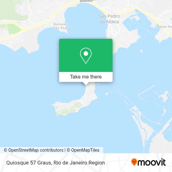 Quiosque 57 Graus map