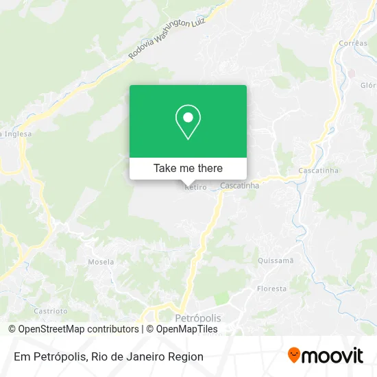 Em Petrópolis map